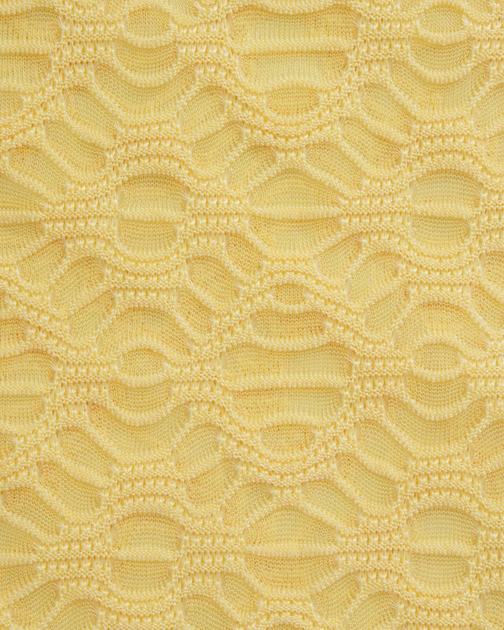 Ensemble de Bikini Texturé Jaune en Jacquard