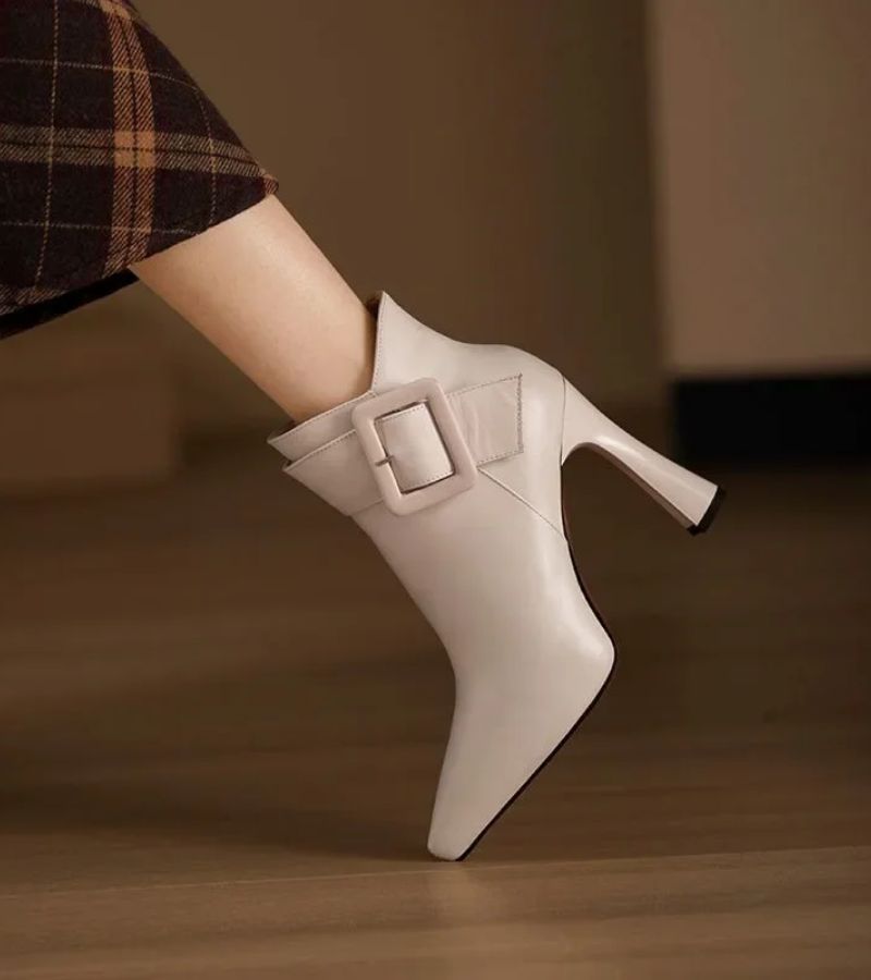 DELACROIX | Bottines Signature à Talon & Boucle Oversize
