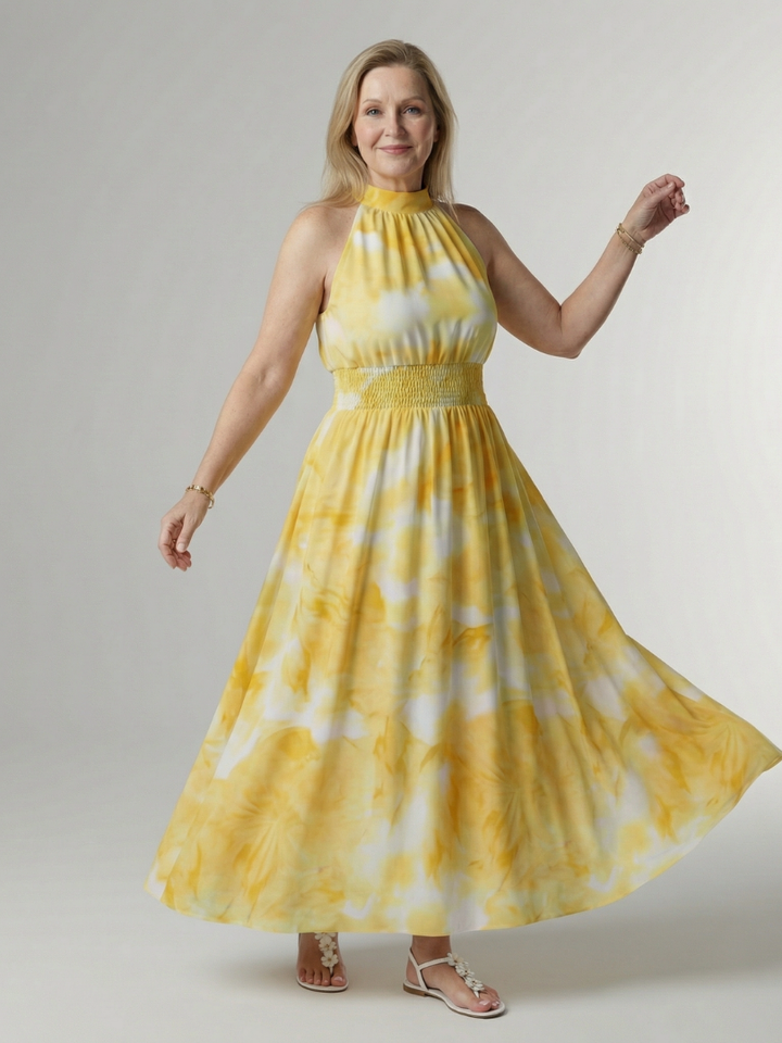 Martina | Robe midi halter