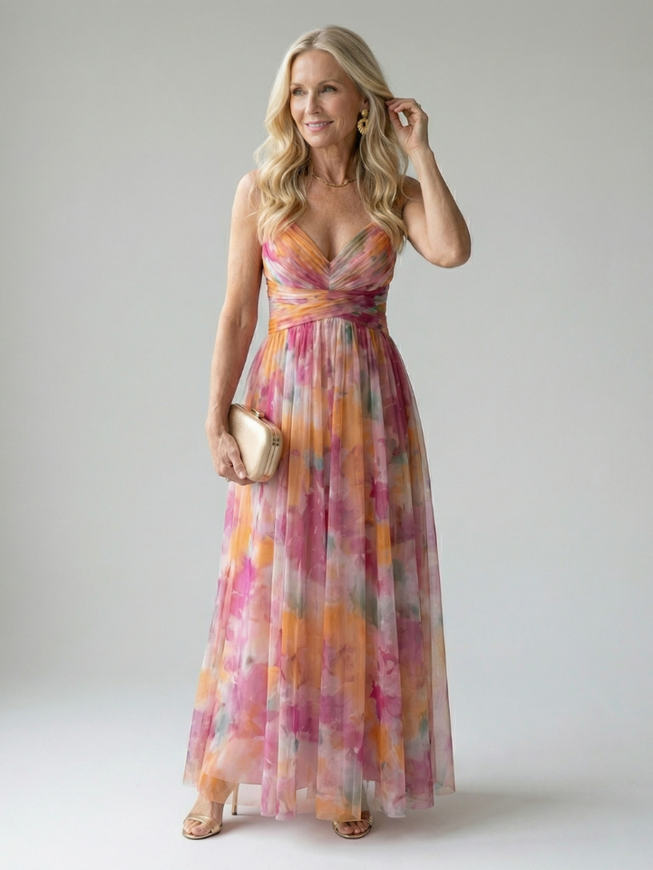 Irene | Robe maxi croisée
