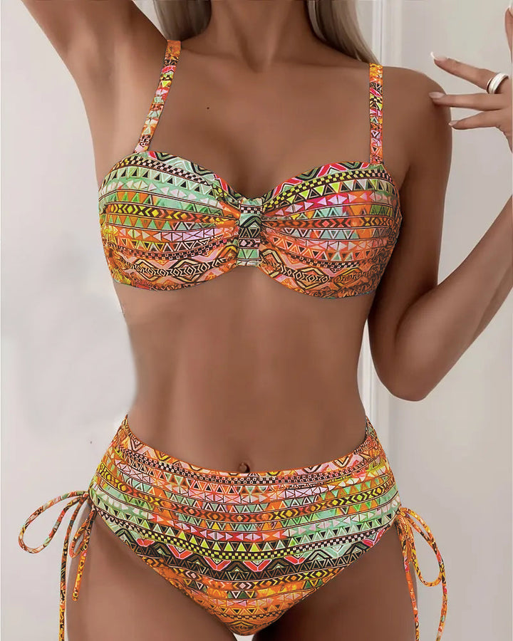 Jada | Ensemble de Bikini Imprimé Ethnique Sexy