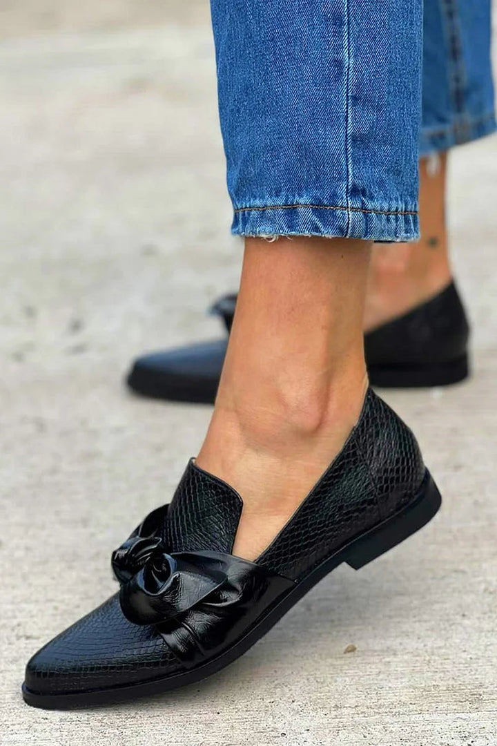 Amit™ | Mocassins Luxe avec Nœud