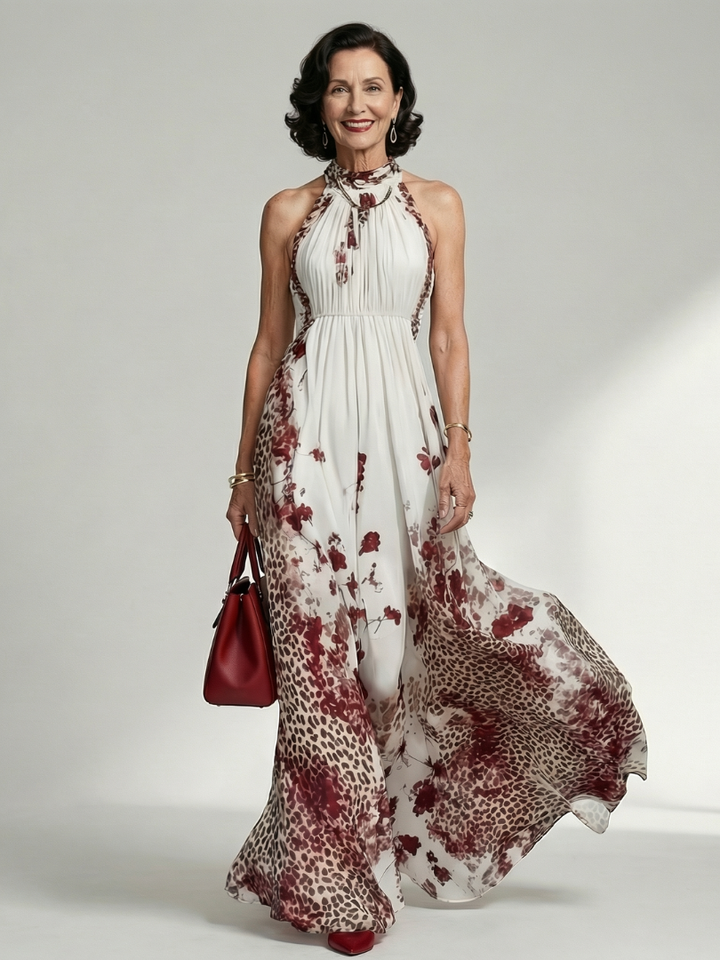 Graciela | Robe maxi plissée