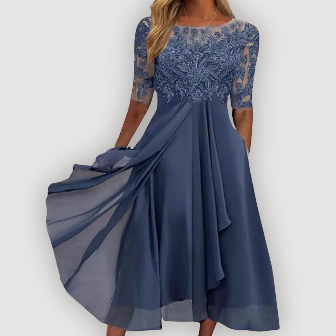 Maria | Robe en Chiffon Élégante
