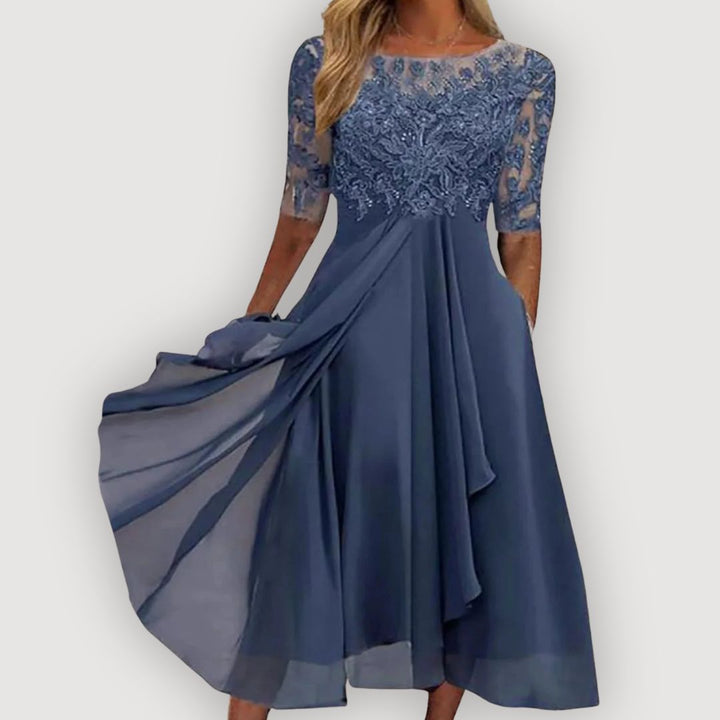 Maria | Robe en Chiffon Élégante