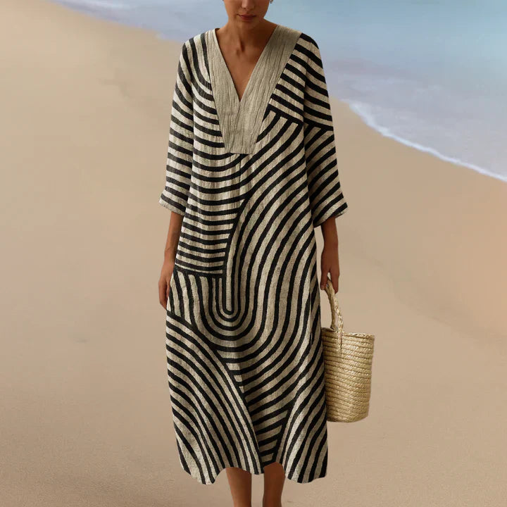 ELARA™ | ROBE MAXI MONOCHROME