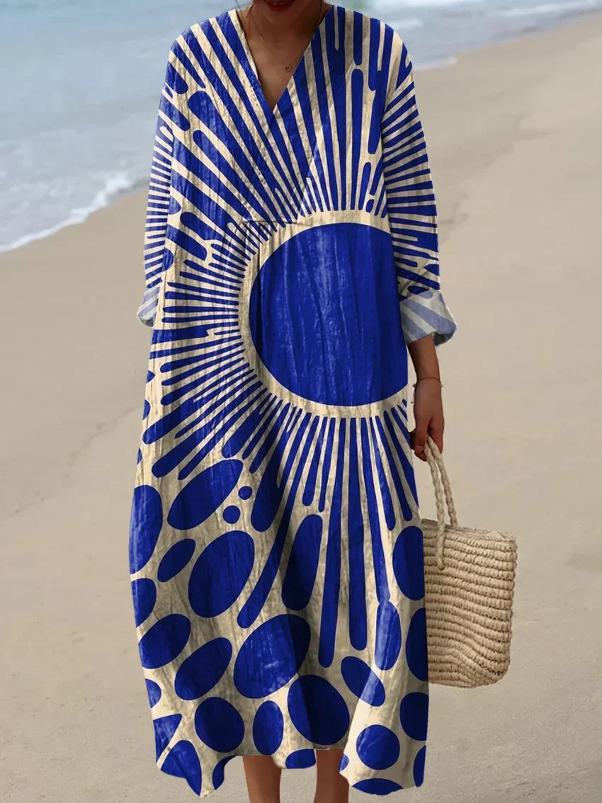 Robe imprimée brise d'été