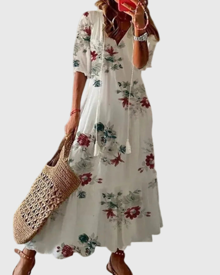 Amalia | Robe Maxi Été Boho Vintage