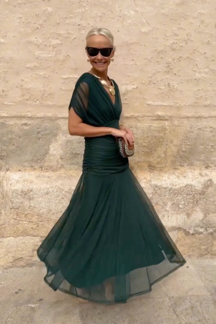Lucas & Léa Paris | Robe Maxi de Fête Élégante à Col V