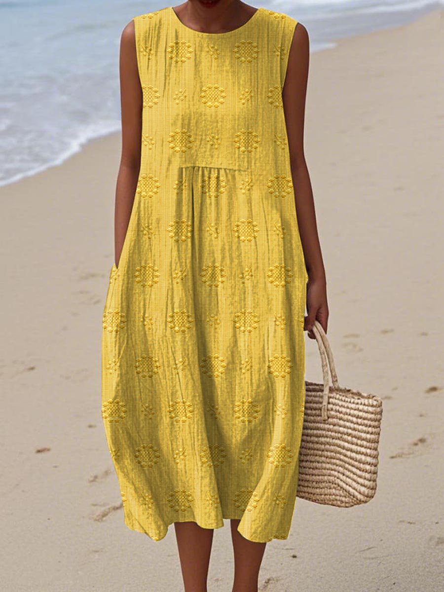 Robe imprimée brise d'été