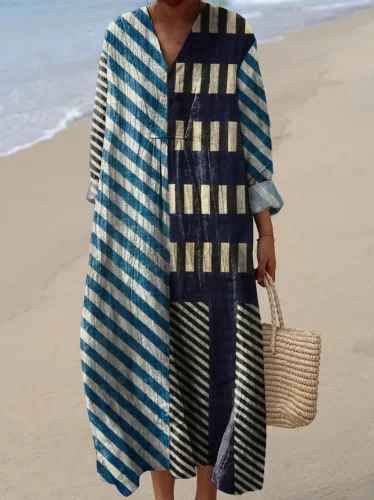 Ashley - Robe Vintage Géométrique
