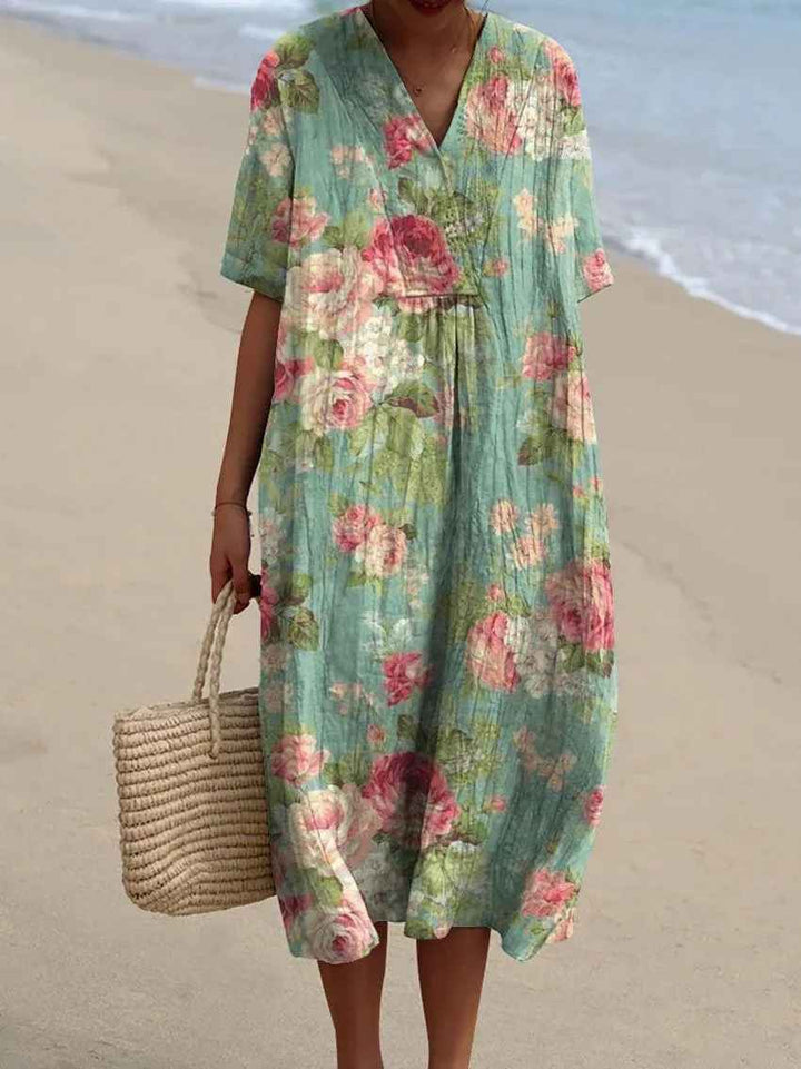 Robe imprimée brise d'été
