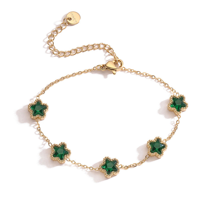 Lucas & Lèa Paris | Bracelet élégant émeraude
