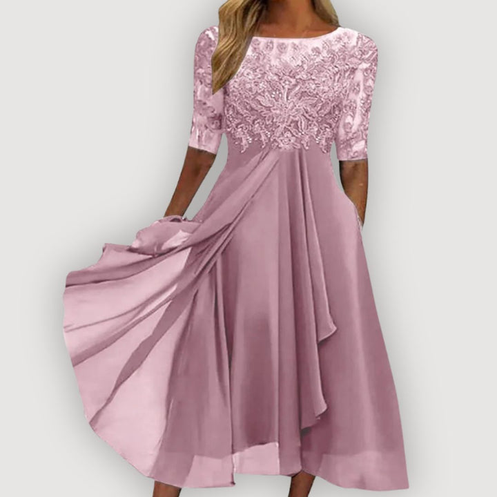 Maria | Robe en Chiffon Élégante