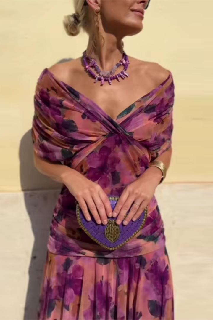 Lucas & Léa Paris | Robe Maxi de Fête Élégante à Col V