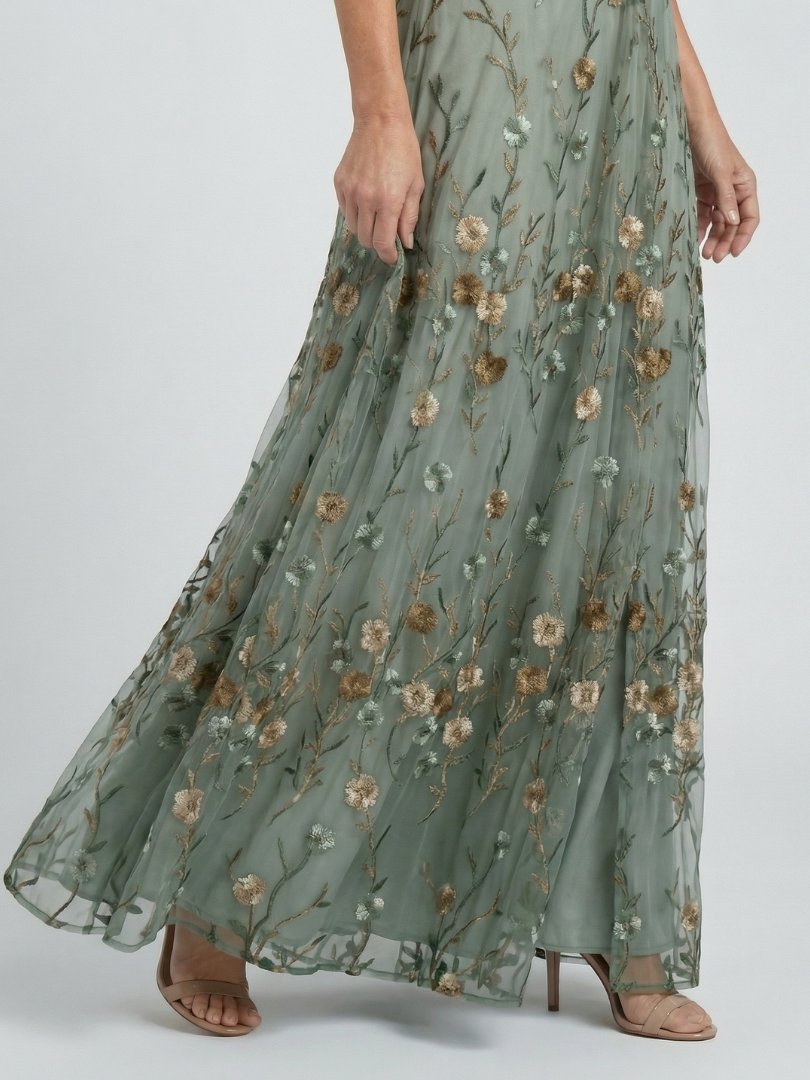 Ana | Robe maxi halter florale