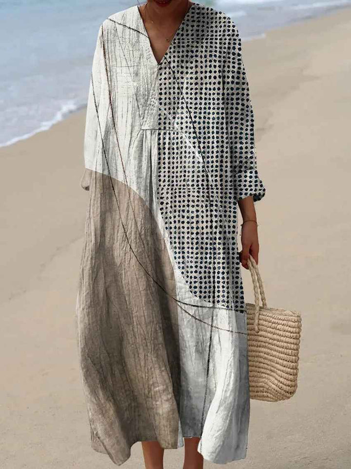 Robe imprimée brise d'été