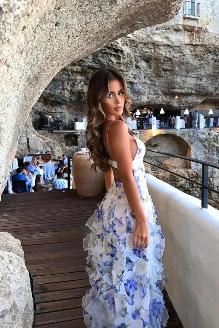 Uri™ | Robe Midi Florale Volante