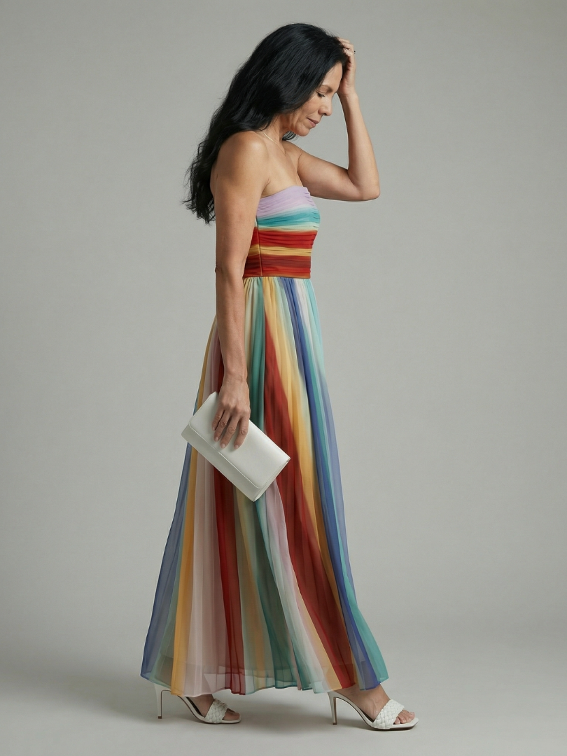 Verónica | Robe maxi à rayures
