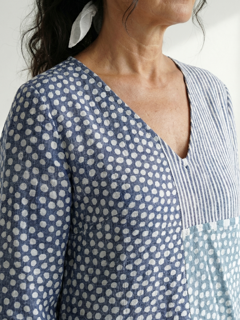 Nolan | Robe Midi Patchwork