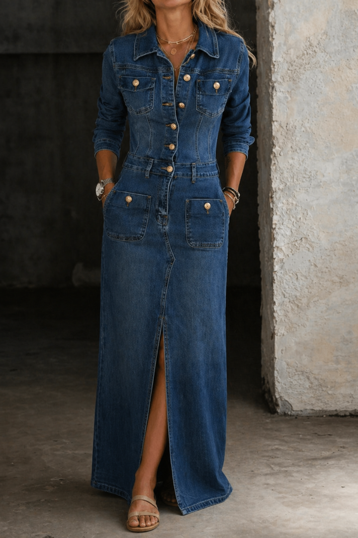 Leila | Denim Classique Élégant