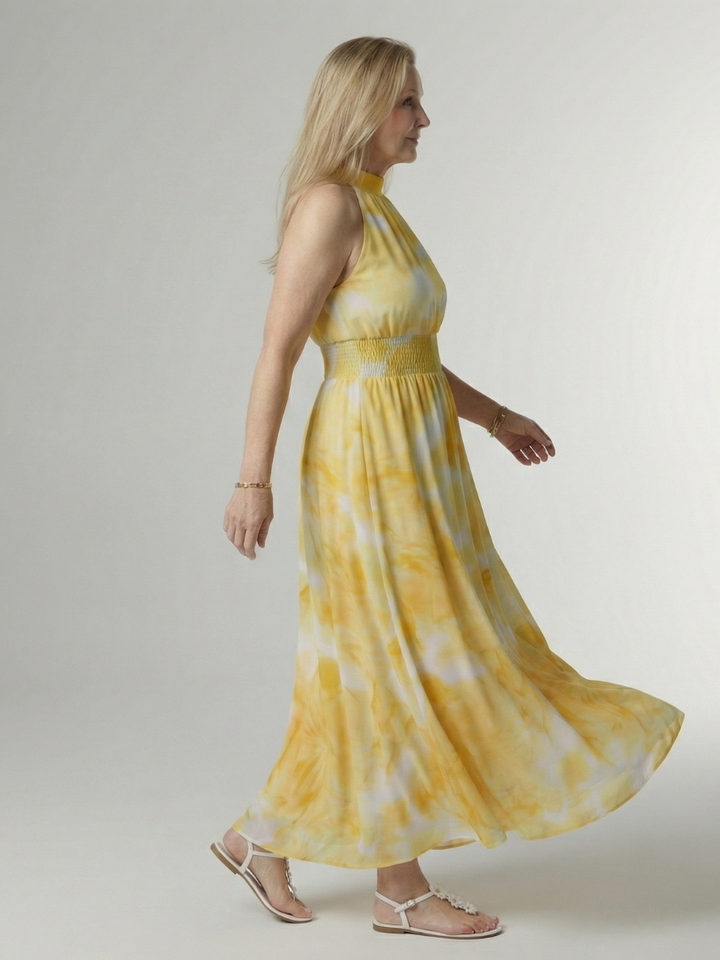 Martina | Robe midi halter