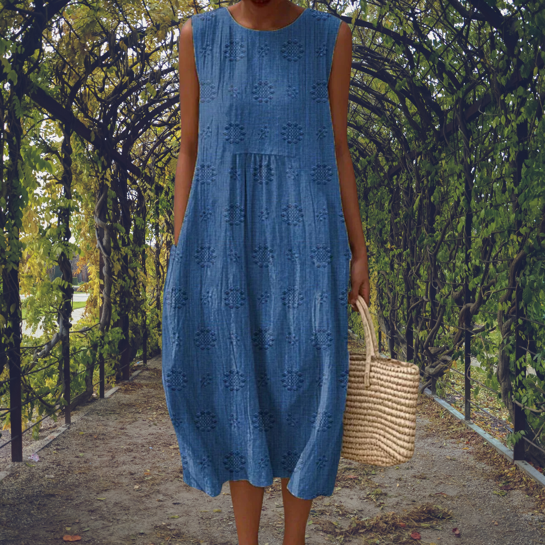 Kira | Robe élégante sans manches avec poches