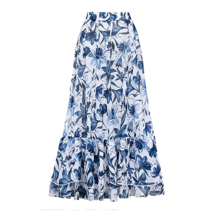 Ensemble Robe de Bain Florale Ventre Plat