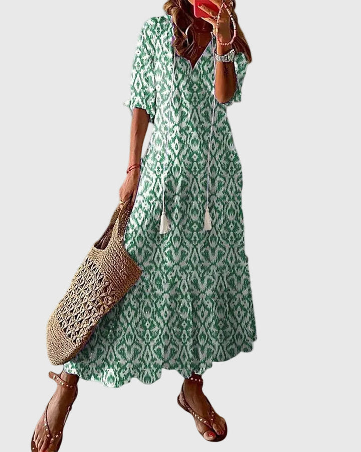 Amalia | Robe Maxi Été Boho Vintage