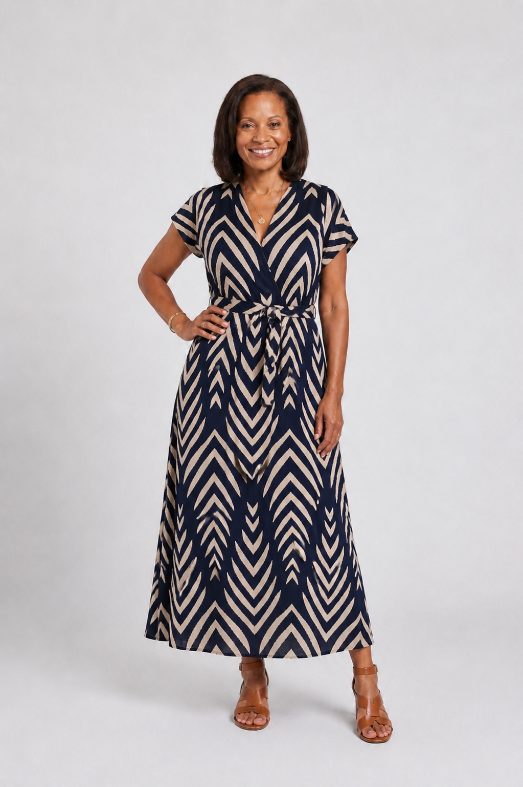 Ora | Robe Midi Imprimée Airy Fit