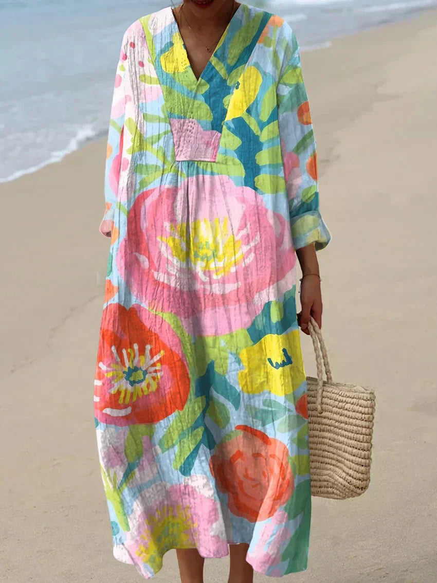 Robe imprimée brise d'été