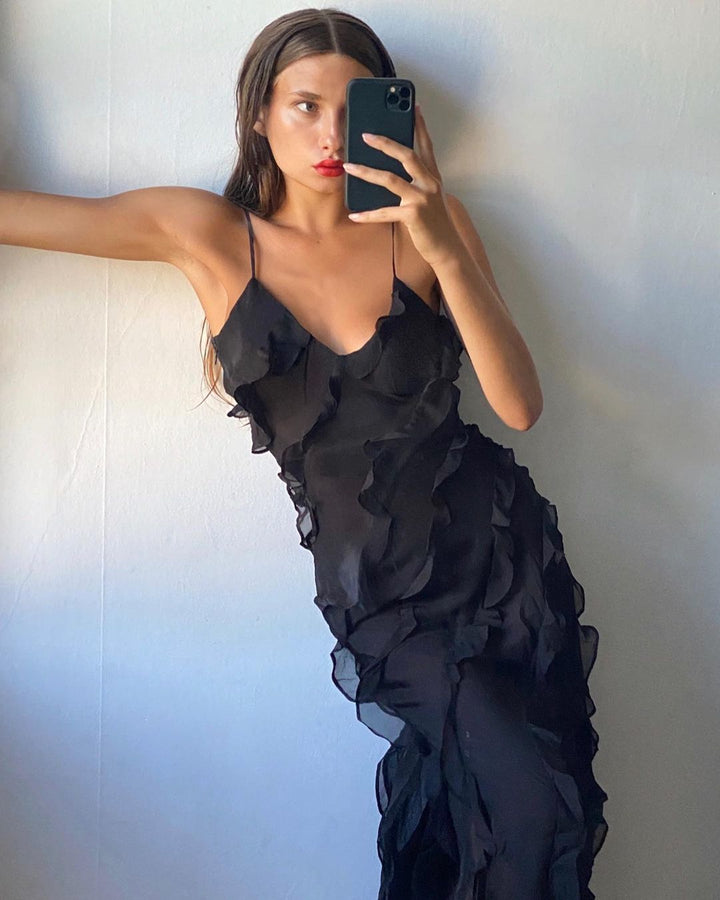 Zara - Robe Maxi Volante