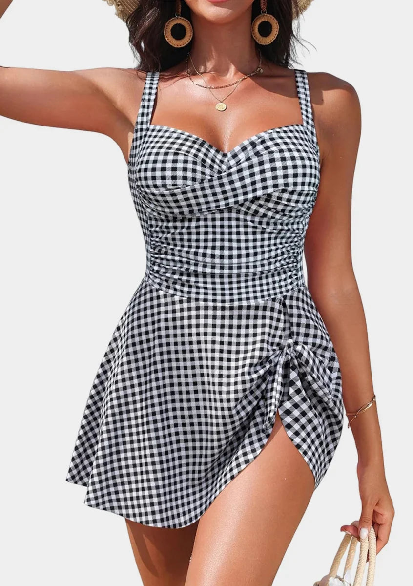 Robe de Bain Vichy Ventre Plat