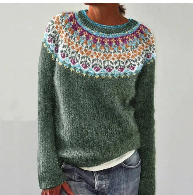 Pierina - Pull rétro d'automne