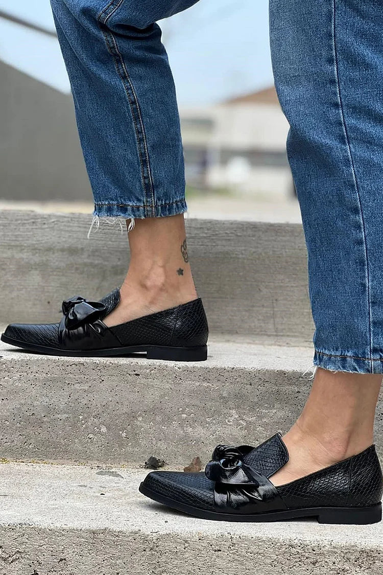 Amit™ | Mocassins Luxe avec Nœud