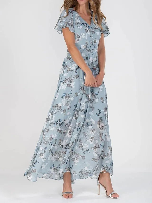 Zuri | Robe Glamoureuse Couverte de Ventre