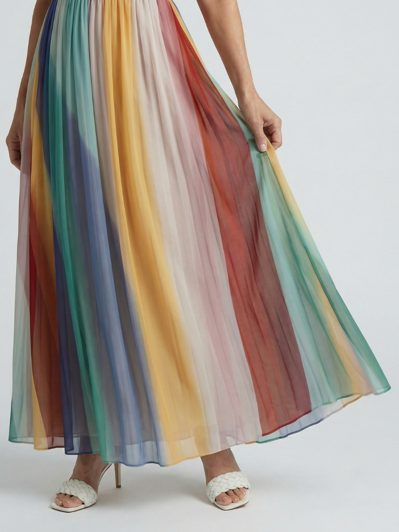 Verónica | Robe maxi à rayures