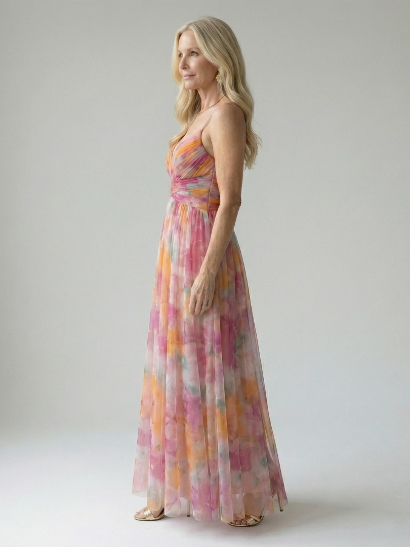 Irene | Robe maxi croisée