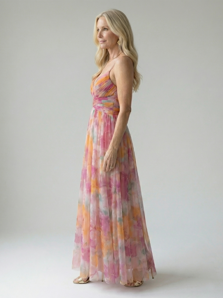 Irene | Robe maxi croisée