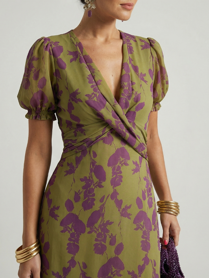 Natalia | Robe midi florale