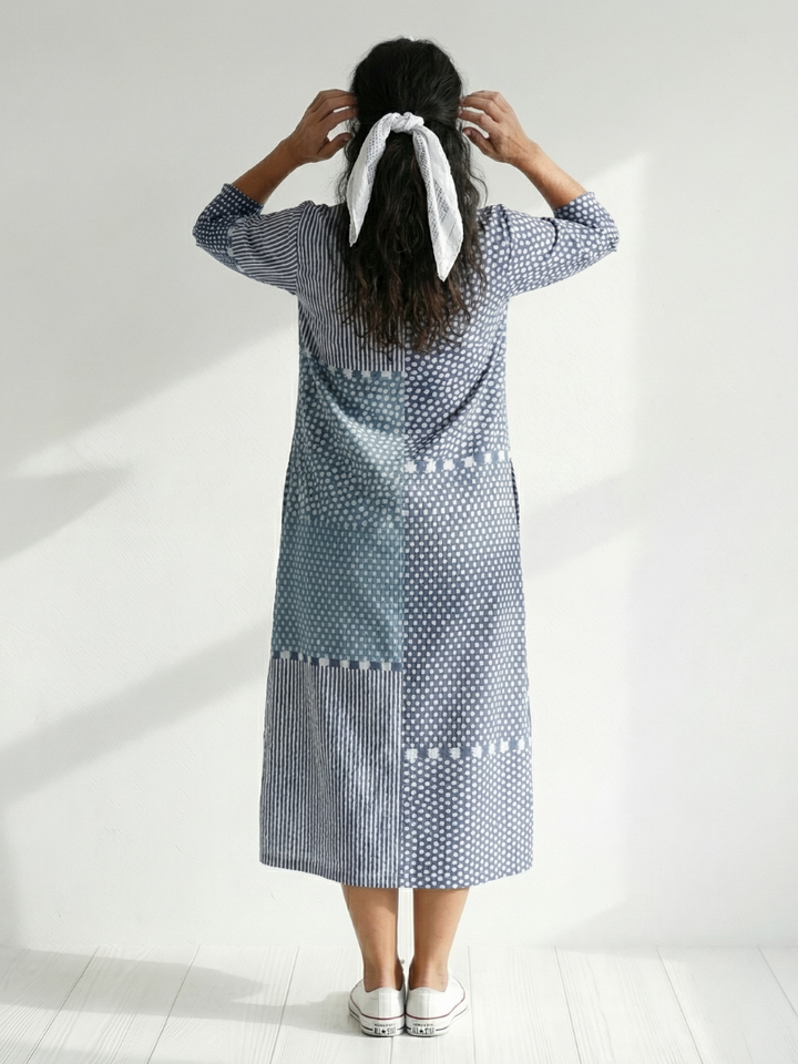 Nolan | Robe Midi Patchwork