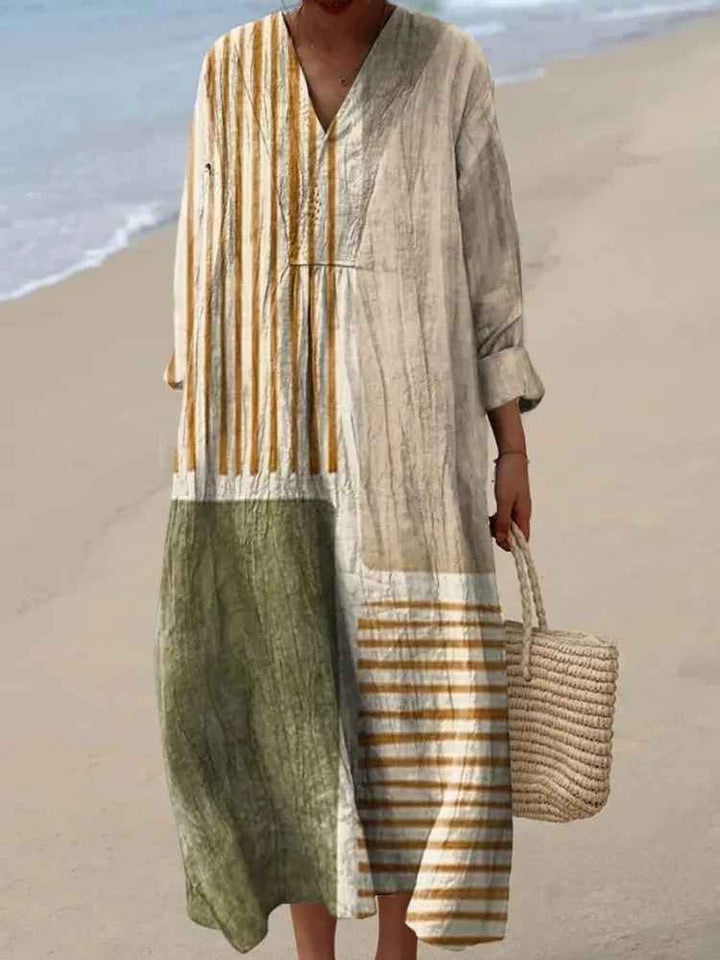 Robe imprimée brise d'été