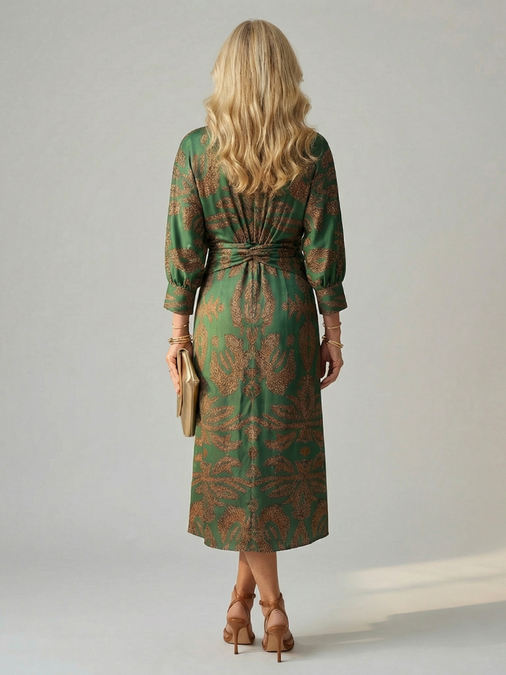 Lune | Robe Midi à Enveloppe