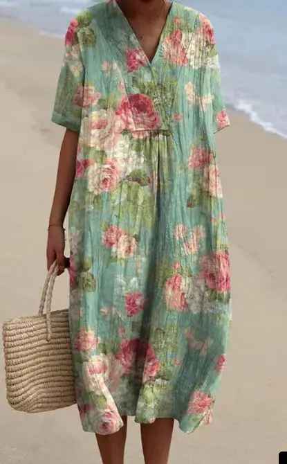 Fenna™ | Robe Imprimée Brise d'Été