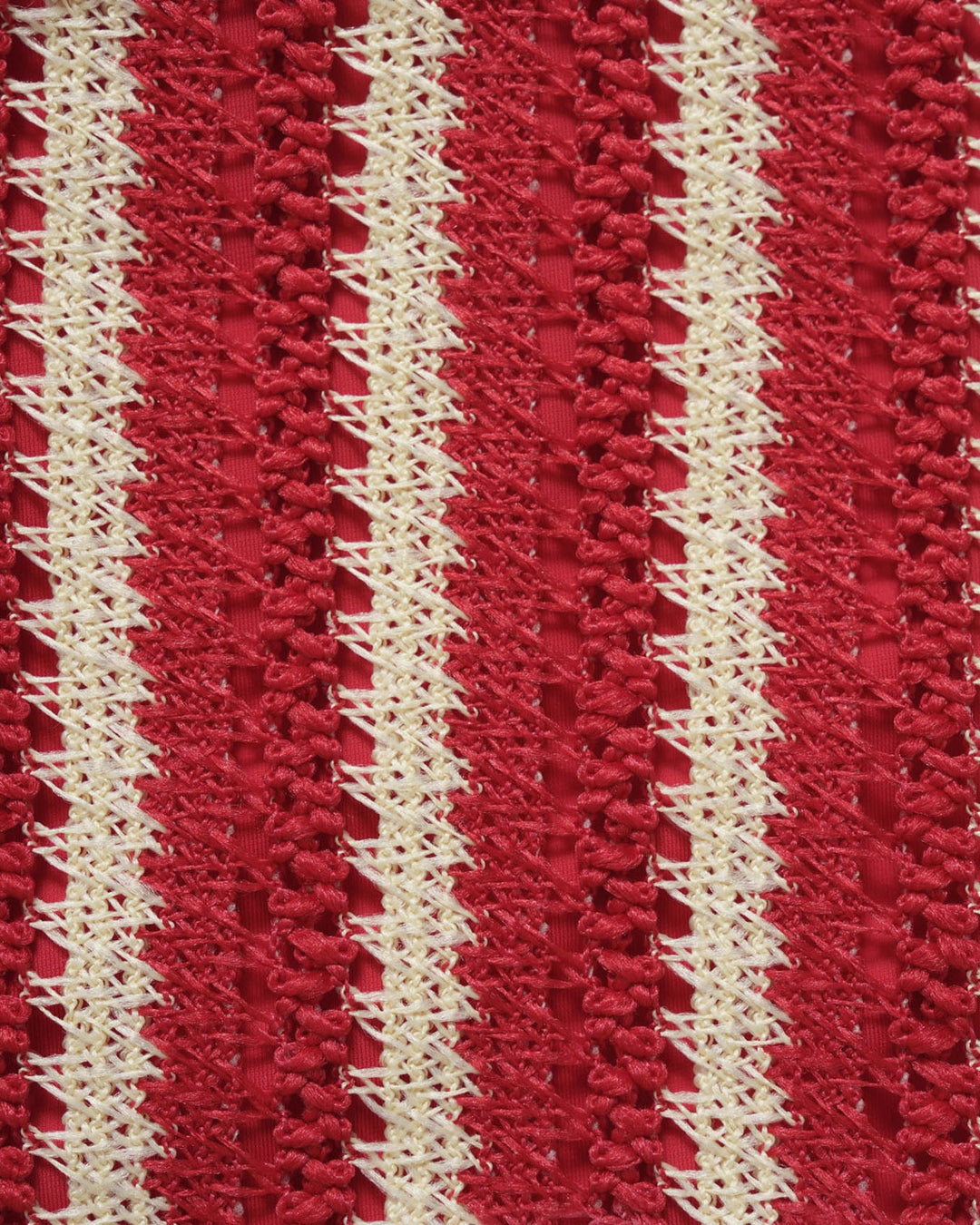 Ensemble de Bikini Contrastant Rouge avec O-Ring