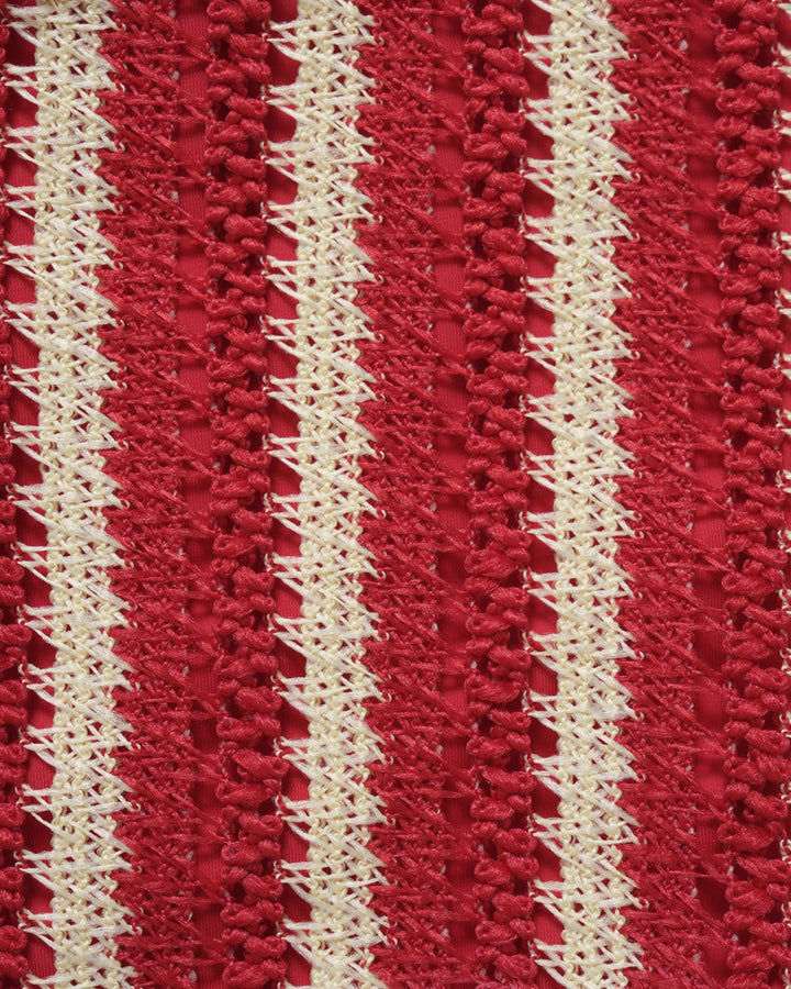 Ensemble de Bikini Contrastant Rouge avec O-Ring