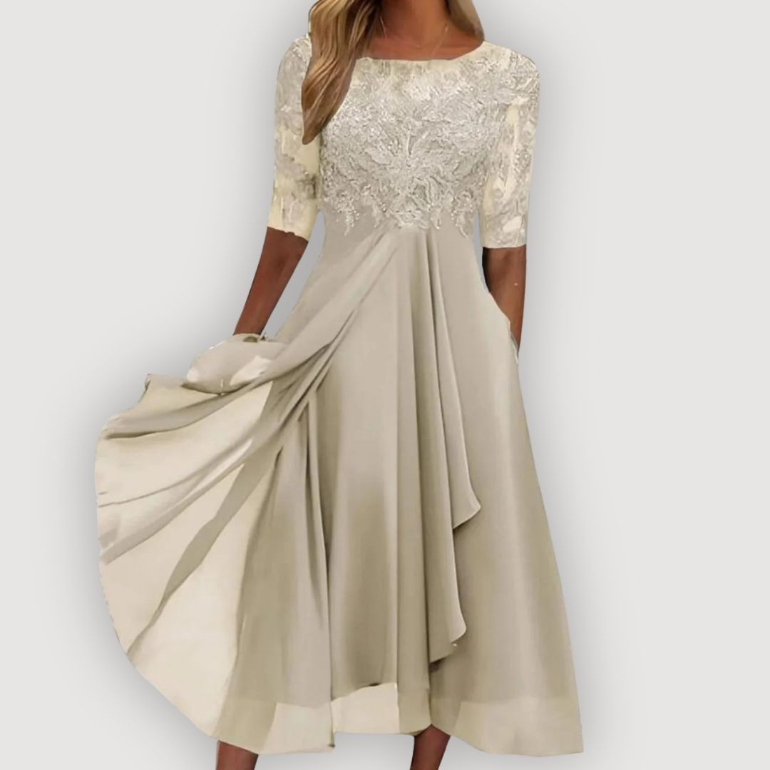 Maria | Robe en Chiffon Élégante
