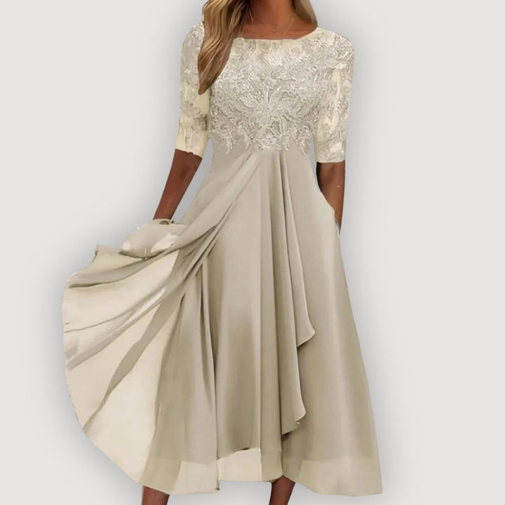 Maria | Robe en Chiffon Élégante