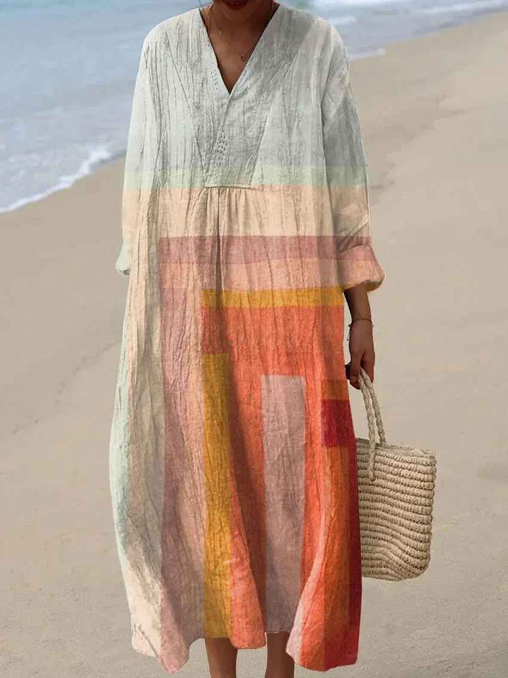 Robe imprimée brise d'été