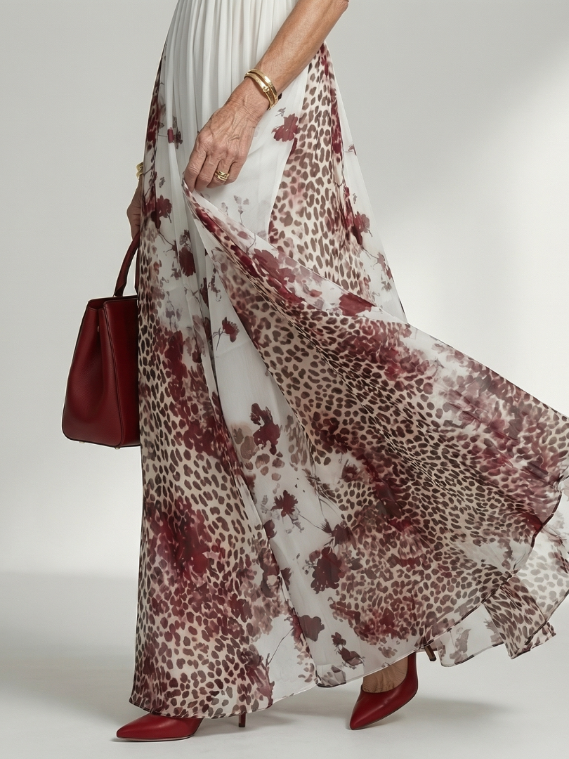 Graciela | Robe maxi plissée